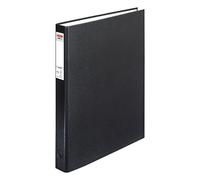 Herlitz Archivador maX.file pRotect A4, 1 unidad, mecanismo combinado de 2 anillas, 25 mm altura completa, color negro