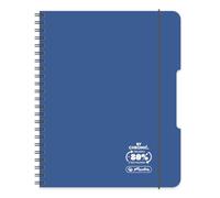 Herlitz® Brulion en espiral A5 80 Hojas a cuadros | Cuaderno escolar | Cuaderno escolar | Cuaderno de notas de estudio | Cuaderno de escritura para estudiantes | Aprendizaje de Caligrafía | ECO PP
