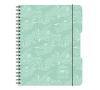 Herlitz® Brulion en espiral A5 80 hojas a cuadros | Cuaderno escolar | Cuaderno escolar | Cuaderno de notas de estudio | Cuaderno de escritura para estudiantes | Aprendizaje de Caligrafía | ECO PP