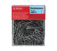 Herlitz - Caja de clips (1000 unidades, 32 mm)