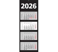 Herlitz Calendario de pared de varios meses 2026, con indicador diario (1 unidad, 4 meses)