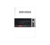 Herlitz Calendario de repuesto 50032259 2021/2022 en A5 para agenda escolar Flex, 1 unidad, Blanco