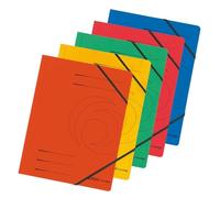 Herlitz Colorspan - Lote de carpetas de gomas (5 unidades, A4), varios colores