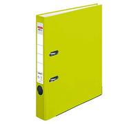 Herlitz Carpeta maX.file protect A4 de 5 cm de ancho de lomo verde neón Blanco t