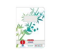 Herlitz Cuaderno escolar A5 GREENline 16 hojas lineado 05 Panda