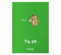 Herlitz® Cuaderno escolar polaco A5 60 hojas rayadas 70g | Cuaderno de artículo para notas de estudio | Cuaderno de escritura para estudiantes | Aprendizaje de caligrafía | ECO PP