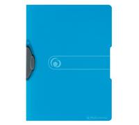 Herlitz Easy Orga To Go A4 PP Express Clip File - Transparent Blue (Pack of 5)