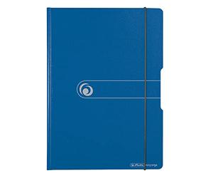 Herlitz Easy Orga To Go - Carpeta con pinza (poliestireno, A4), color azul
