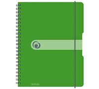 Herlitz Easy Orga to go - Lote de 2 blocs de notas (tamaño A4, cuadriculado, 160 páginas), color verde claro