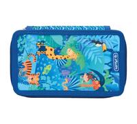 herlitz Estuche de 3 Compartimentos con Accesorios, Bolsa Infantil para Utensilios Escolares, Juego de Utensilios funcionales para Estudiantes, Safari en la Selva