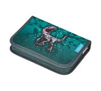 Herlitz 31-Piece Pencil case., Green Rex, 20,5 x 14 x 3,8 cm, Pencil case
