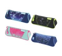 Herlitz Estuche para lápices escolar | Organizador de accesorios, suministros escolares | Niños | Juventud | Cremallera | Riñonera sólida | Estuche para bolígrafos, bolígrafos | 4 diseños para elegir,