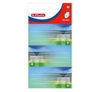 Herlitz: Etiquetas para cuadernos, paquete de 9 - Fútbol