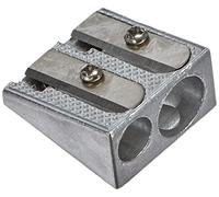 Herlitz Fancy - 1 Sacapuntas Doble de Metal con Doble Agujero para Lapiceros