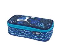 herlitz Faulenzer Beatbox - Mochila Escolar, 23 x 13,5 x 6 cm, Océano Profundo, 22,5 x 12 x 7 cm, Estuche para lápices