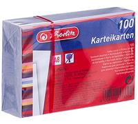 herlitz Fichas A8 en blanco, 100 unidades