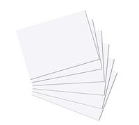 Herlitz - Fichas de registro (100 unidades, A4), color blanco | Para escuela, estudio y oficina