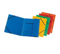 Herlitz FlapFile - Paquete de 10 carpetas A4 con elástico, colores surtidos