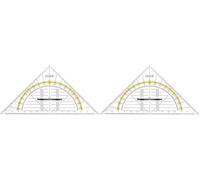 Herlitz Geometría de triángulo grande con mango, 1 pieza en paquete transparente) (Paquete de 2)