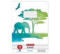 Herlitz Greenline - Cuaderno de ejercicios (A4, 16 páginas, 25 unidades), diseño de elefante
