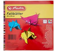 Herlitz - Hojas de papel para origami 247619, 20 x 20 cm, paquete de 100 unidades