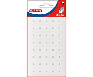 herlitz Lochverstärkungsringe, 13 mm, weiß