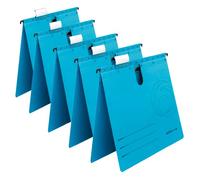 Herlitz - Lote de carpetas colgantes (5 unidades, A4), color azul