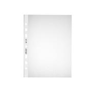 Herlitz - Lote de fundas portadocumentos perforadas (100 unidades, A5), transpar