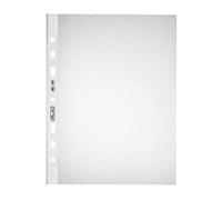 Herlitz - Lote de fundas portadocumentos perforadas (100 unidades, A5), transparente