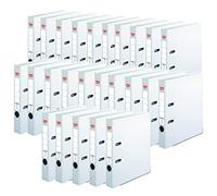 Herlitz maX.File Nature Plus 10841690 - Carpeta (A4, 5 cm, con etiqueta adhesiva, 25 unidades), color blanco