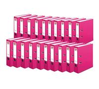 Herlitz maX.File Protect 11053683 - Archivador (A4, 8 cm, con etiqueta deslizante, 20 unidades), color rosa