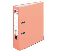 Herlitz maX.file Protect 50028467 - Carpeta (A4, 8 cm, con etiqueta de lomo, 1 unidad), color salmón
