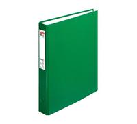 Herlitz Max file Protect - Carpeta de anillas (A5, 1 unidad, 2 anillas, mecanismo combinado, 25 mm), color verde