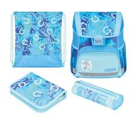 Herlitz Mochila escolar unisex para niños, color azul claro, azul claro, 31 x 22 x 37 cm, 17 l