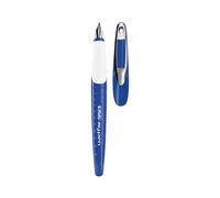 Herlitz my.pen 50046775 - Pluma estilográfica para diestros (punta M, 1 unidad), color azul y blanco