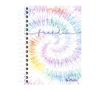 Herlitz New Batik Freedom - Bloc de notas en espiral (10 x 14 cm, 200 hojas)