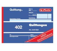 Herlitz Quittung 402 - Formulario de ventas y facturas (A6, 2 x 40 hojas)