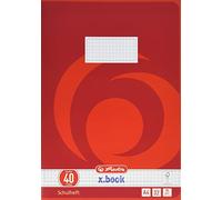 Herlitz Silicano - Cuaderno (A4, 32 hojas, línea 40, FSC Mix, 5 unidades)