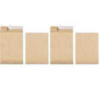 Herlitz - Sobres para fuelle (130 g, 25 x 35,3 cm, 25 unidades), color marrón (Paquete de 2)