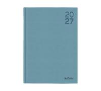 herlitz Temporizador A5 Wall 2027, marrón, turquesa o baya, 1 unidad | No es posible elegir el color, 14,5 x 20,5 cm, tapa de piel sintética, un día por página