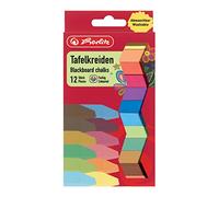 Herlitz Tizas para pizarra, 12 unidades, en paquete colgante, varios colores