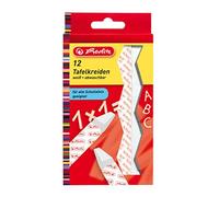 Herlitz Tizas para pizarra (12 unidades), color blanco
