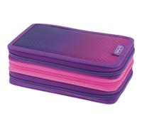 Herlitz TriCase - Estuche de 31 Piezas Relleno, Color Rosa y Morado, Dip Dye Pink/Purple, Moderno