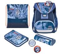 Herlitz Ultralight Plus, Mochila Primaria Unisex niños, Azul, 36 x 28 x 21 cm, 16 l