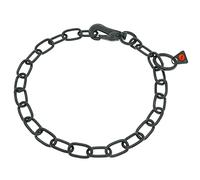 Herm Sprenger Collar de cadena ajustable de acero inoxidable negro para perro, collar de entrenamiento profesional con gancho de liberación rápida para perros medianos y grandes, fabricado en Alemania