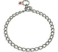 Herm Sprenger - Collar para perro de acero inoxidable con eslabones redondos, cadena de estrangulamiento para perros pequeños, medianos y grandes, cadena de corrección profesional, hecha en Alemania (55 cm)