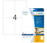 Herma 10909 - Etiquetas adhesivas 105 x 148 mm, 25 hojas de 4 unidades por hoja, total 100 unidades, blanco