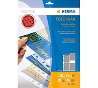 Herma Fundas para postales transpar. 10 hojas