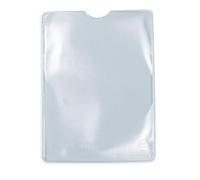 HERMA 1328 Fundas transparentes para tarjetas de identificación, 10 unidades, soporte para tarjetas de identificación para proteger documentos en formato DIN A7, juego de fundas protectoras de