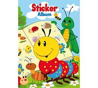 HERMA 15424 Álbum de pegatinas en blanco para coleccionar, A5 Frieda & Friends, libro de pegatinas recubierto de papel de silicona para despegar y reutilizar las pegatinas, en blanco, álbum de